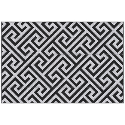 Outdoor Rug Reversible Mat Plastic Straw Rug Portable RV Camping Mat for Garden Deck Picnic Indoor, 121 x 182 cm (4 x 6 ft)