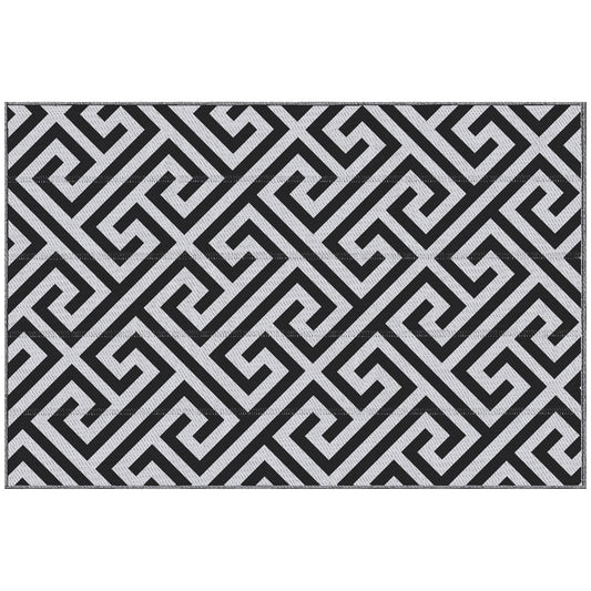 Outdoor Rug Reversible Mat Plastic Straw Rug Portable RV Camping Mat for Garden Deck Picnic Indoor, 121 x 182 cm (4 x 6 ft)