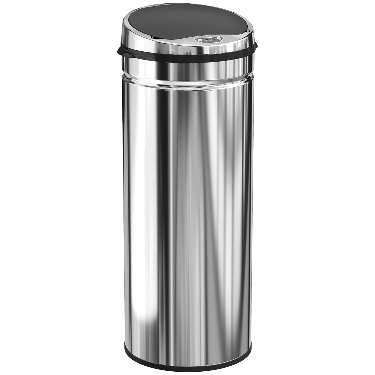 50L Stainless Steel Sensor Bin - Silver Tone
