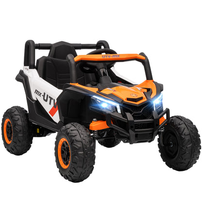 12V Kids Ride On Car with Remote Control, Kids Electric Car with Suspension System, Music, for Ages 3-5 Years, Orange