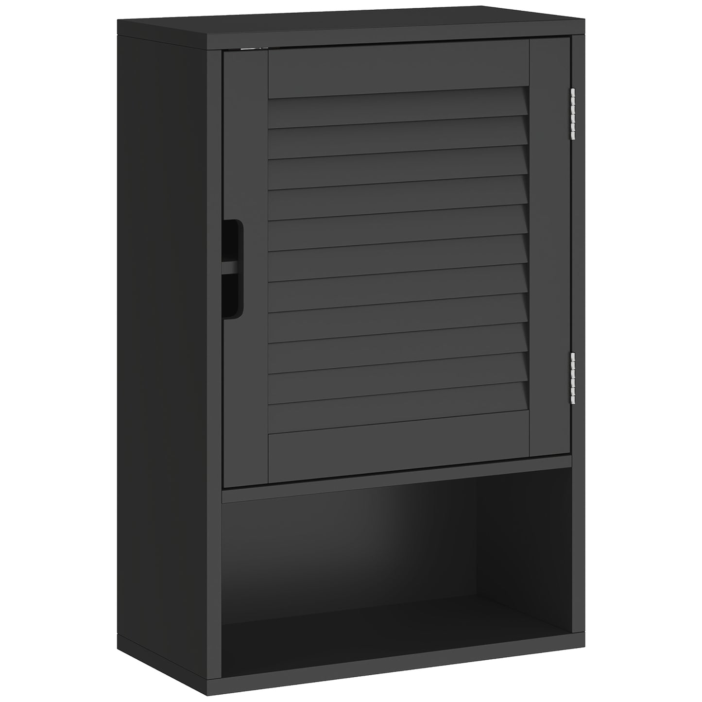Bathroom Cabinet, Wall Mounted Storage Cabinet with Adjustable Shelves, 40 x 20 x 60 cm, Black