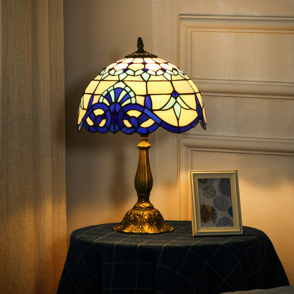 Tiffany Stained Glass Table Lamp, Handmade Antique Bedside Lamp for Bedroom, Living room, Home, Nightstand