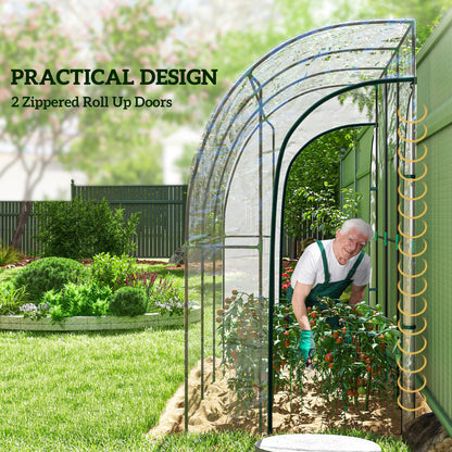 214cm x 118cm Walk-In Lean To Greenhouse, with Accessories