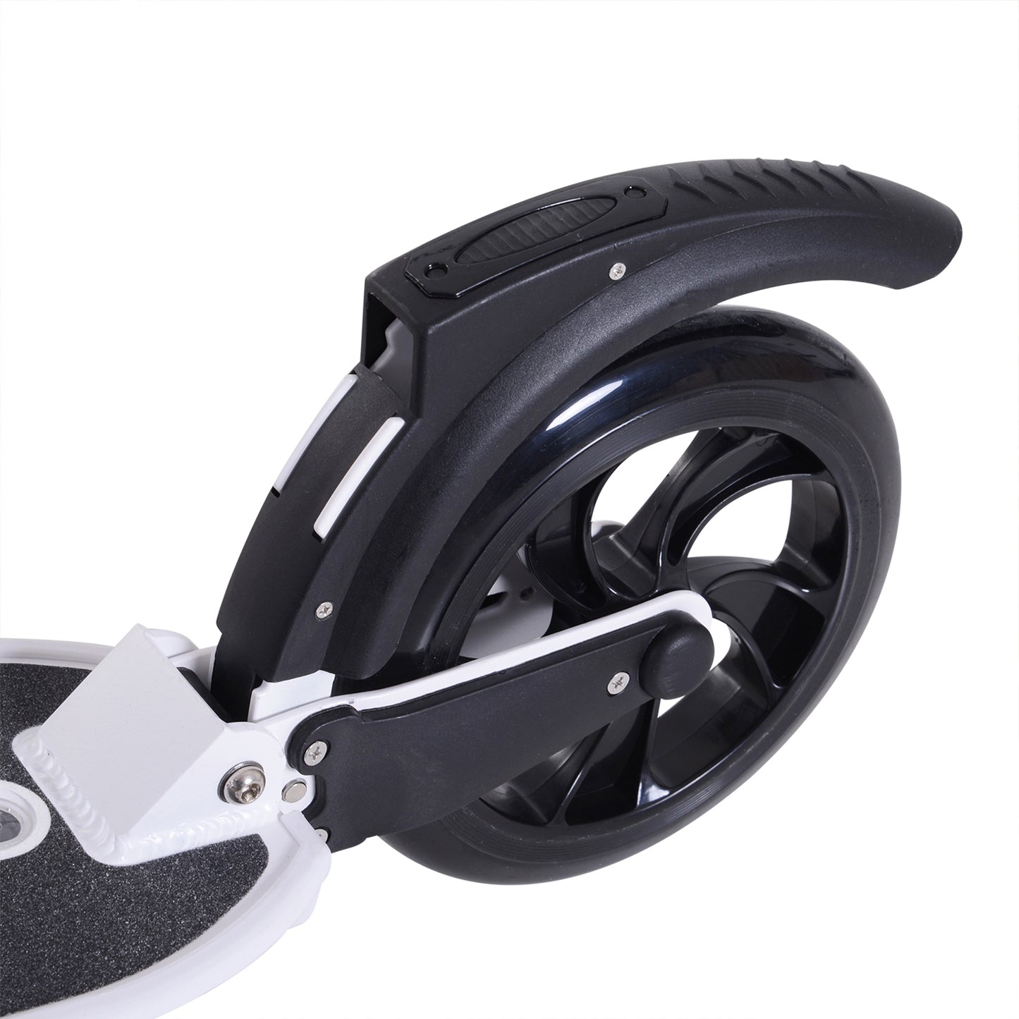 Folding Kick Scooter Hight-Adjustable Urban Scooter w/ Rear Brake, Double Shock Absorption System & 2 Big Wheels