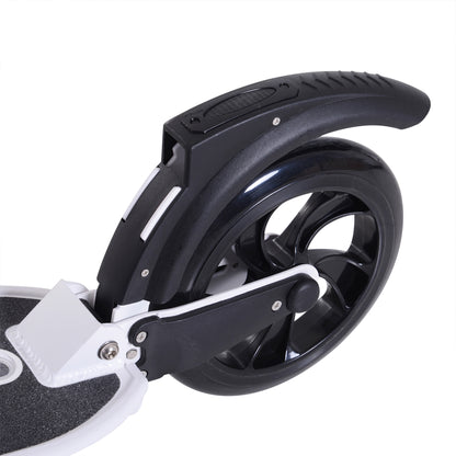 Folding Kick Scooter Hight-Adjustable Urban Scooter w/ Rear Brake, Double Shock Absorption System & 2 Big Wheels