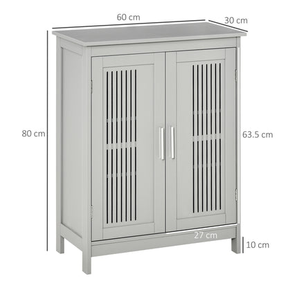 Modern Bathroom Floor Cabinet - Grey