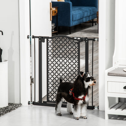 74-80 cm Pressure Fit Safety Gate for Doorways and Staircases, Dog Gate, Pet Barrier for Hallways with Auto Close