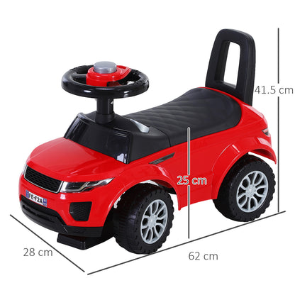 3-in-1 Ride On Car Foot To Floor Slider Toddler w/ Horn Steering Wheel NO POWER Manual Under Seat Storage Secure Design for 1