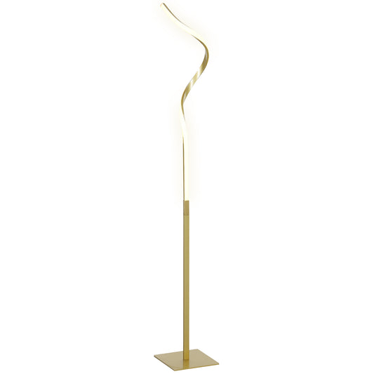 LED Floor Lamp with 3 Adjustable Brightness, Modern Dimmable Standing Lamp with Foot Switch for Bedroom, Living Room