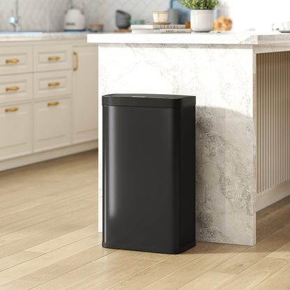 45L Kitchen Sensor Bin - Black