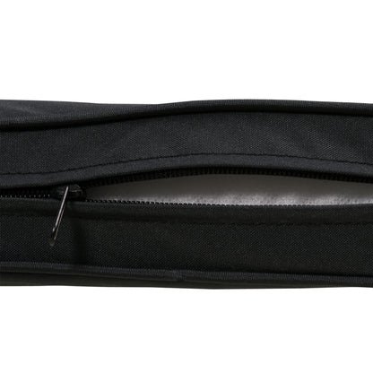 2-Seater Garden Bench Cushion with Ties, Swing Chair Cushion, Replacement Cushion for Outdoor Furniture, 110 x 46 cm, Black