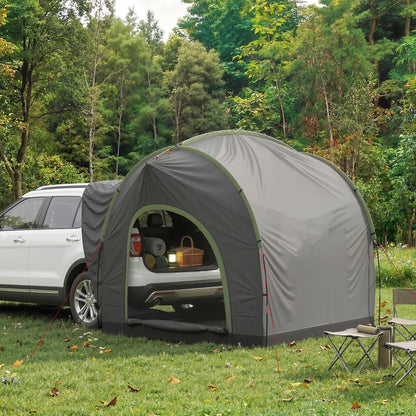 Car Tent with 2.35m Stand-Up Height, 3000mm Waterproof Tailgate Tent with Mesh Windows for Family Camping Travelling