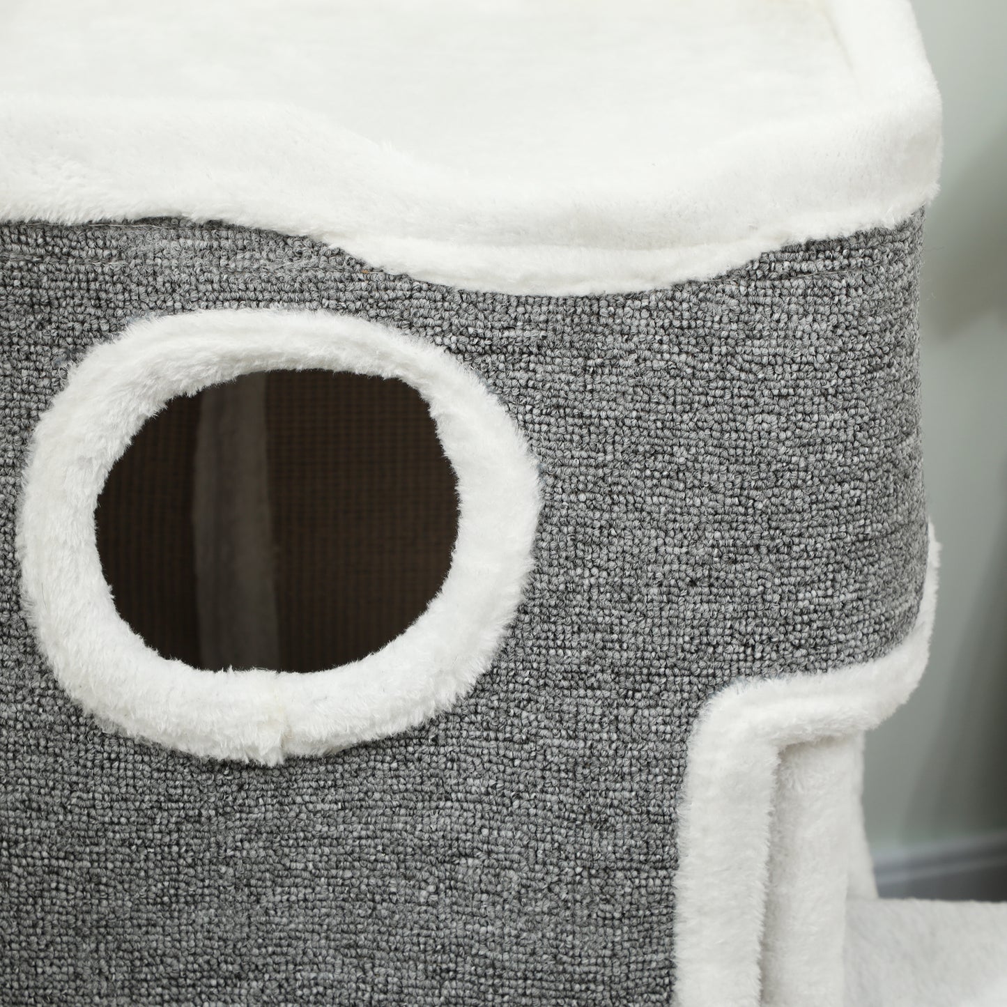 75 cm Cat Tree, Cat Tower Condo for Indoor Cats with Scratching Post, Jumping Platform, Grey