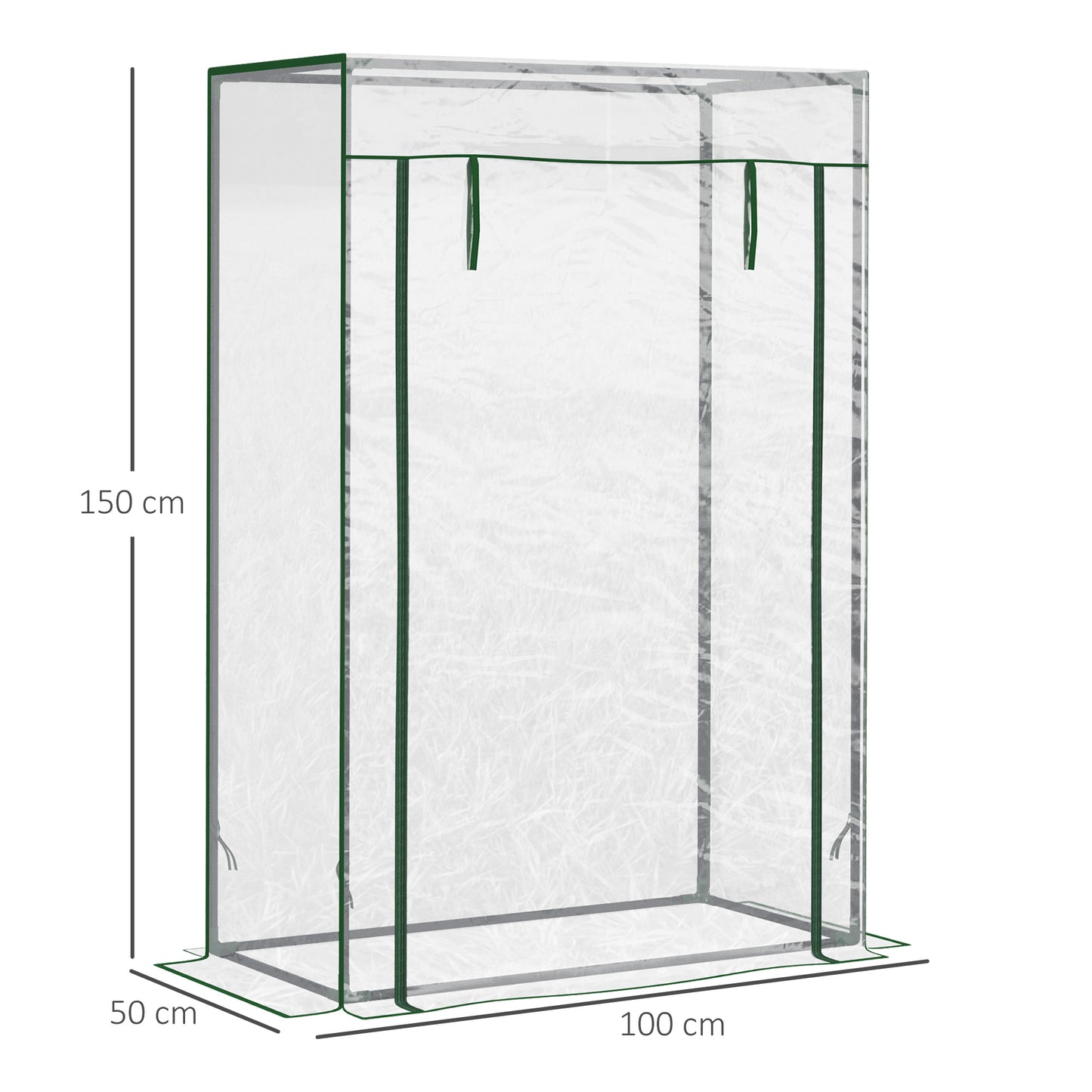 Tomato Greenhouse with Roll-up Door, Mini Greenhouse with PVC Cover, Outdoor Grow House Small Green House for Yard, Balcony