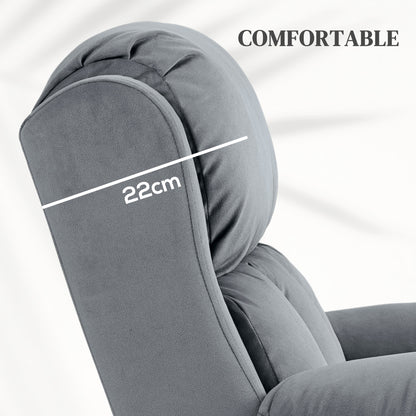 Eight-Point Massage Lift Chair, with Remote - Grey