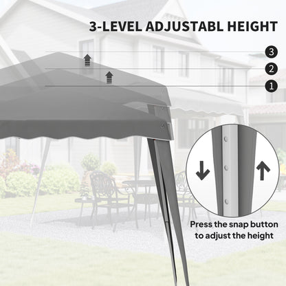 2.5 x 2.5M Pop up Garden Tent - Grey
