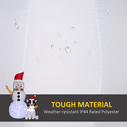 6.2ft Inflatable Santa with Dog Decoration