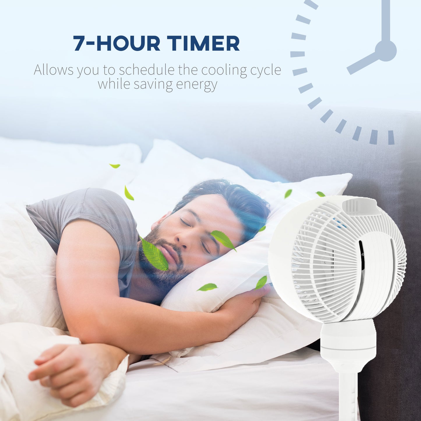 Standing Fan for Bedroom, 28" Pedestal Fan with Remote, 70° Oscillating, 90° Vertical Tilt, 3 Speeds, Adjustable Height