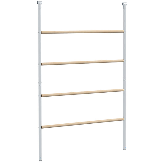Chicken Perch for Coop, Wooden and Galvanised Steel Roosting Bar Jungle Gym, Chicken Roosting Ladder for Backyard Farm
