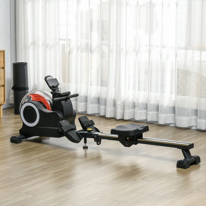 15L - Water Rower Rowing Machine with LCD Monitor and Tablet Holder