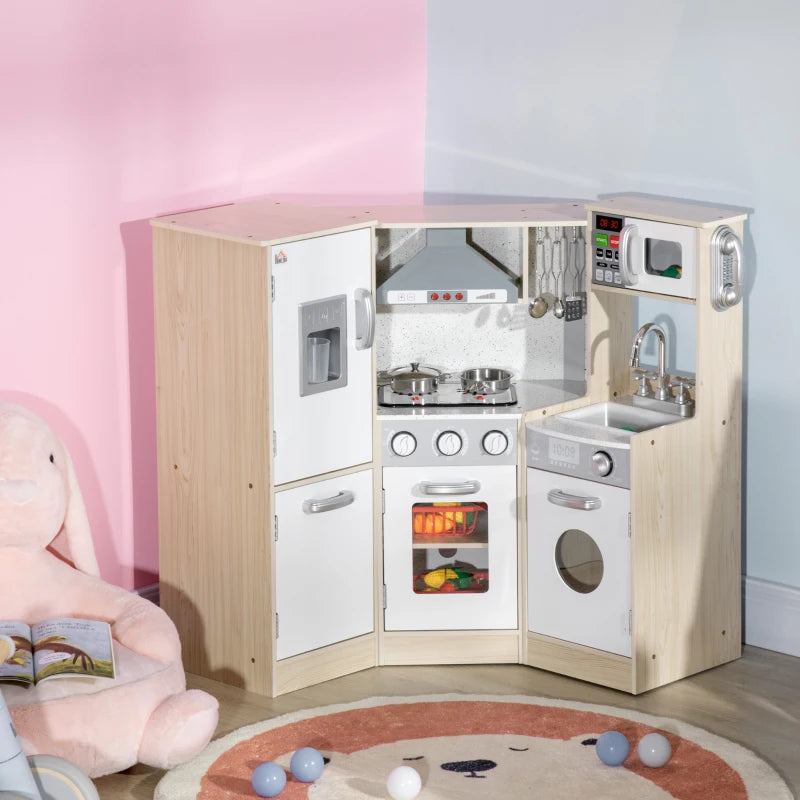 Kids Kitchen Playset, with Accessories and Storage Space