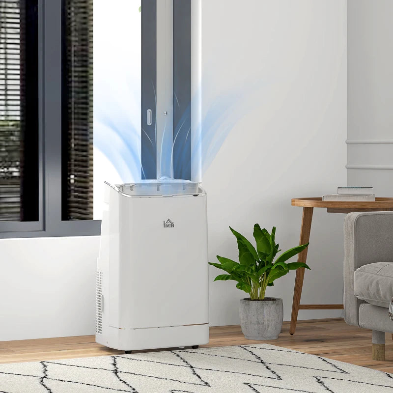 5-in-1 - Dual Hot and Cold - Portable 14,000 BTU - Smart Air Conditioner with Remote Control and Dehumidifier