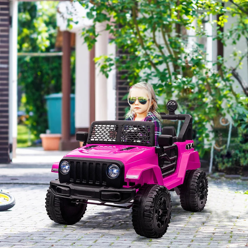 12V Kids Electric Ride On Car Truck Toy SUV with Remote Control - Pink