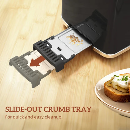 Smart Touch Screen Kettle and Toaster set - Black