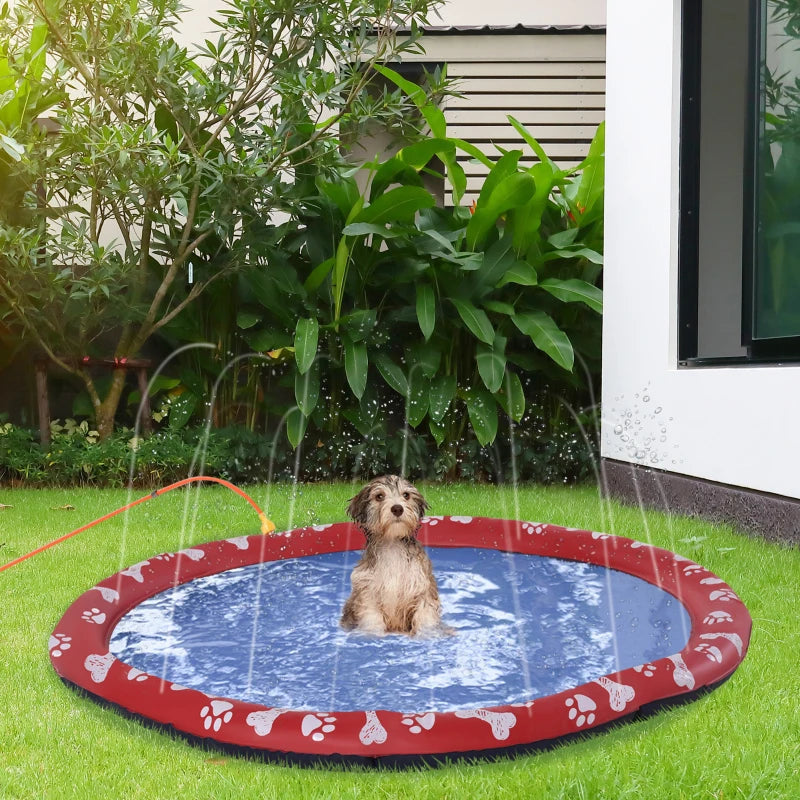 170cm Dog / Pet Splash Pad with Water Fountain Style Cooling Jets & Anti Slip Base