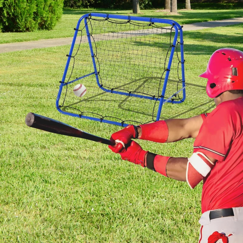 Mesh Double Sided Football Rebounder Net with 5 Adjustable Angles