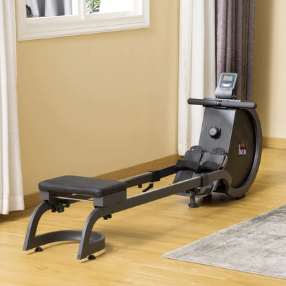 Adjustable Magnetic Resistance Rowing Machine with Digital Monitor and 16-Level Resistance Adjustment