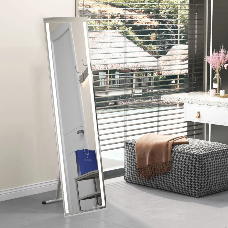 Freestanding or Wall Mounted - LED - Full Length Mirror with Touchscreen Colour Control Lighting