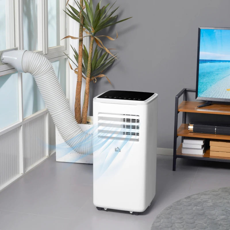 9,000-BTU - Portable Smart Air Conditioner 4-in-1 Dehumidifier, Fan with Remote, 24H Timer and Window Venting Kit