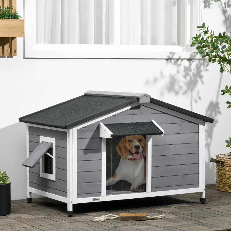 Indoor / Outdoor Dog House / Pet House with Openable Roof for Easy Access Cleaning