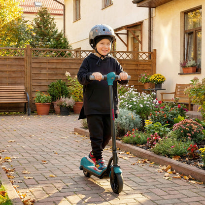 Electric Scooter for Kids, with LED Display, Green