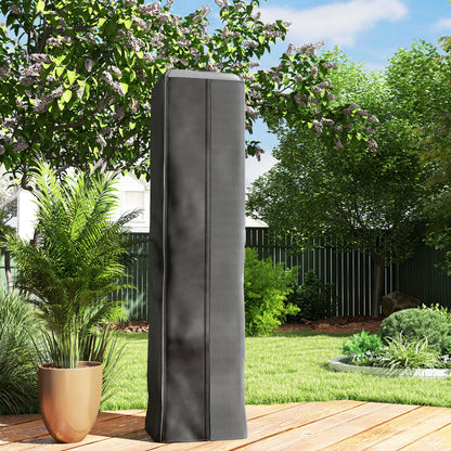 Heavy Duty Gas Pyramid Patio Heater Cover, Full Length Outdoor Heater Cover Protector, UPF 30+ Oxford Fabric with Zipper