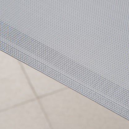 Set of Four Stackable Mesh Seat Chairs - Dark Grey