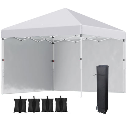 3 x 3 (M) Pop Up Gazebo, UPF 30+ with 2 Sidewalls, Leg Weight Bags and Wheeled Bag