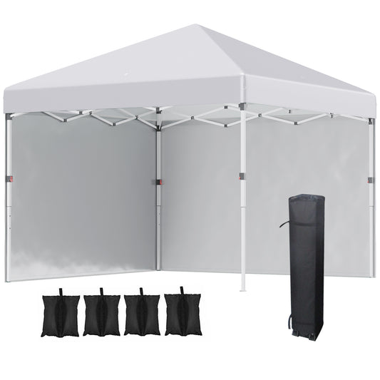 3 x 3 (M) Pop Up Gazebo, UPF 30+ with 2 Sidewalls, Leg Weight Bags and Wheeled Bag