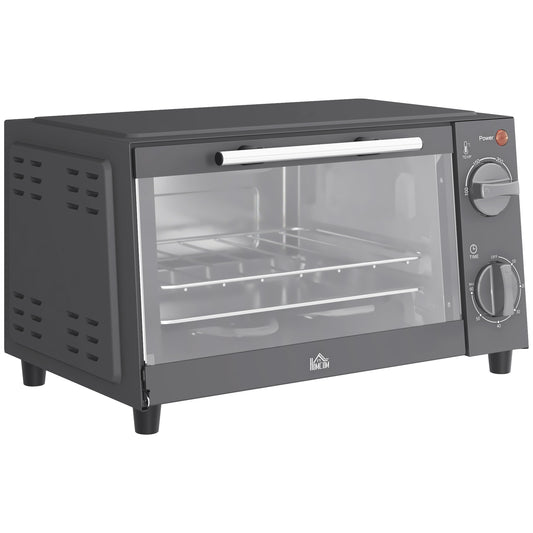 Mini Oven, 9L Countertop Electric Grill, Toaster Oven with Adjustable Temperature, Timer