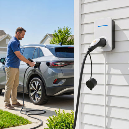 Type 2 EV Charging Cable, 7kW, 32A, Mode 3, 1-Phase, 10m Type 2 to Type 2 EV Extension Cable for EVs, PHEVs