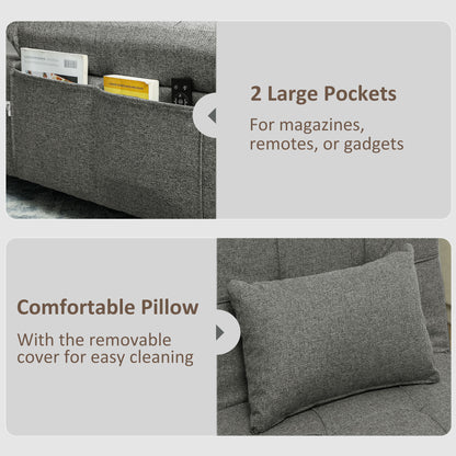 Four-In-One Single Sleeper Chair - Dark Grey