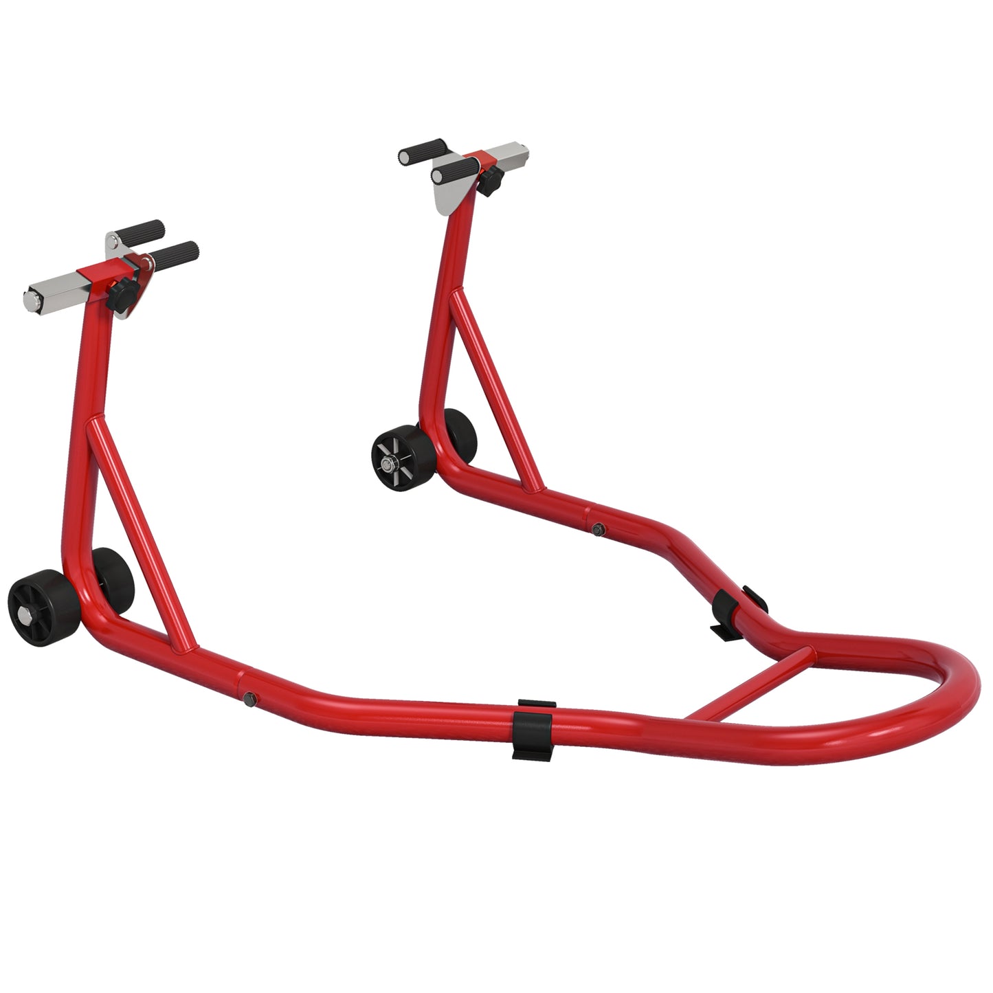 Front Motorcycle Paddock Stand Motorbike Stand with Anti-Slip Mat, Adjustable Pin and Swingarm Spool Adaptors