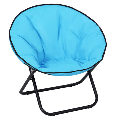 Camping Moon Chair, Portable Folding Camping Chair for Adults with Wide Padded Oxford Seat for Outdoor Camp, Travel, Fishing