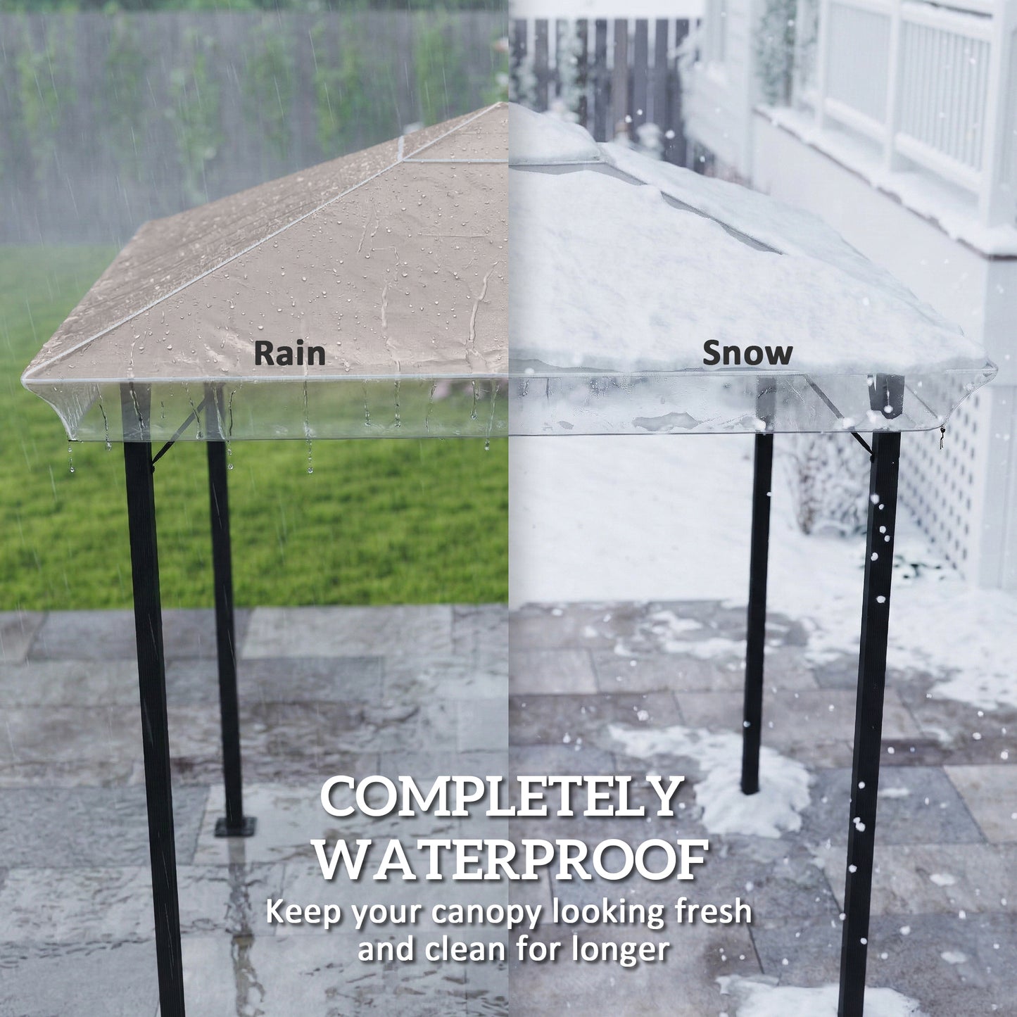 2 x 2 (m) Gazebo Protective Cover, Waterproof Cover for Gazebo, Canopy and Tent