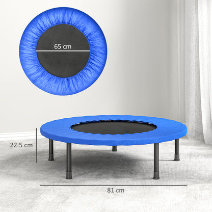 32" Mini Fitness Trampoline Home Gym Yoga Exercise Rebounder Indoor Outdoor Jumper with Safety Pad, Support Up to 100 KG