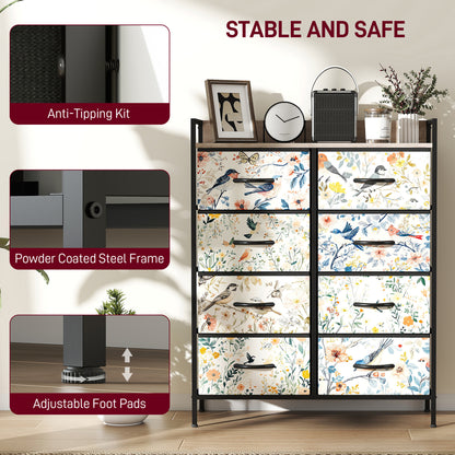 8-Drawer Chest of Drawers - White