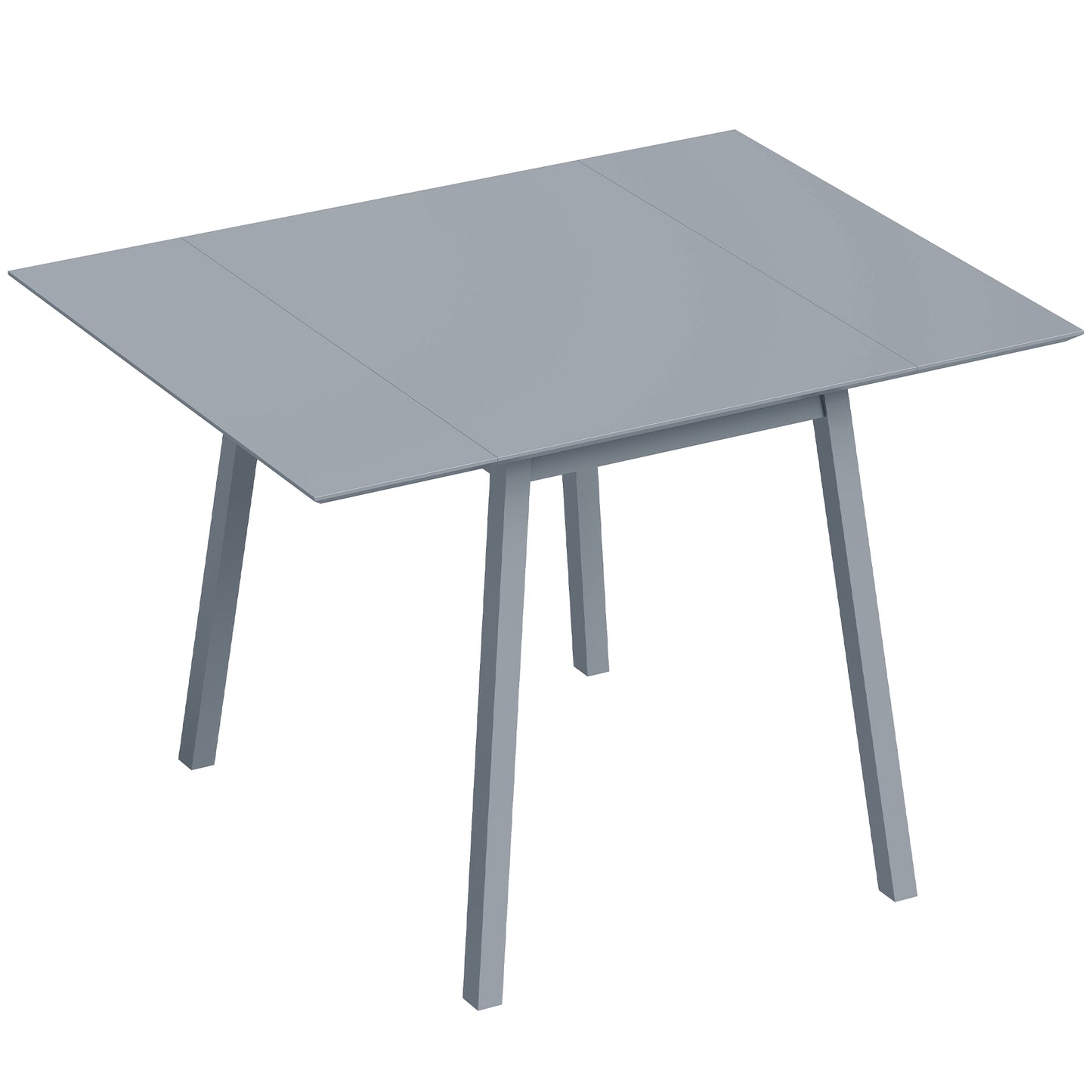 Solid Wood Folding Dining Table, Drop Leaf Table for 2-4 People, Rectangle Kitchen Table