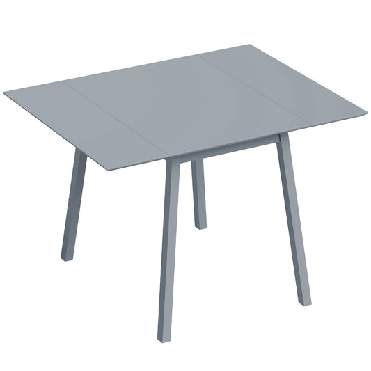 Solid Wood Folding Dining Table, Drop Leaf Table for 2-4 People, Rectangle Kitchen Table