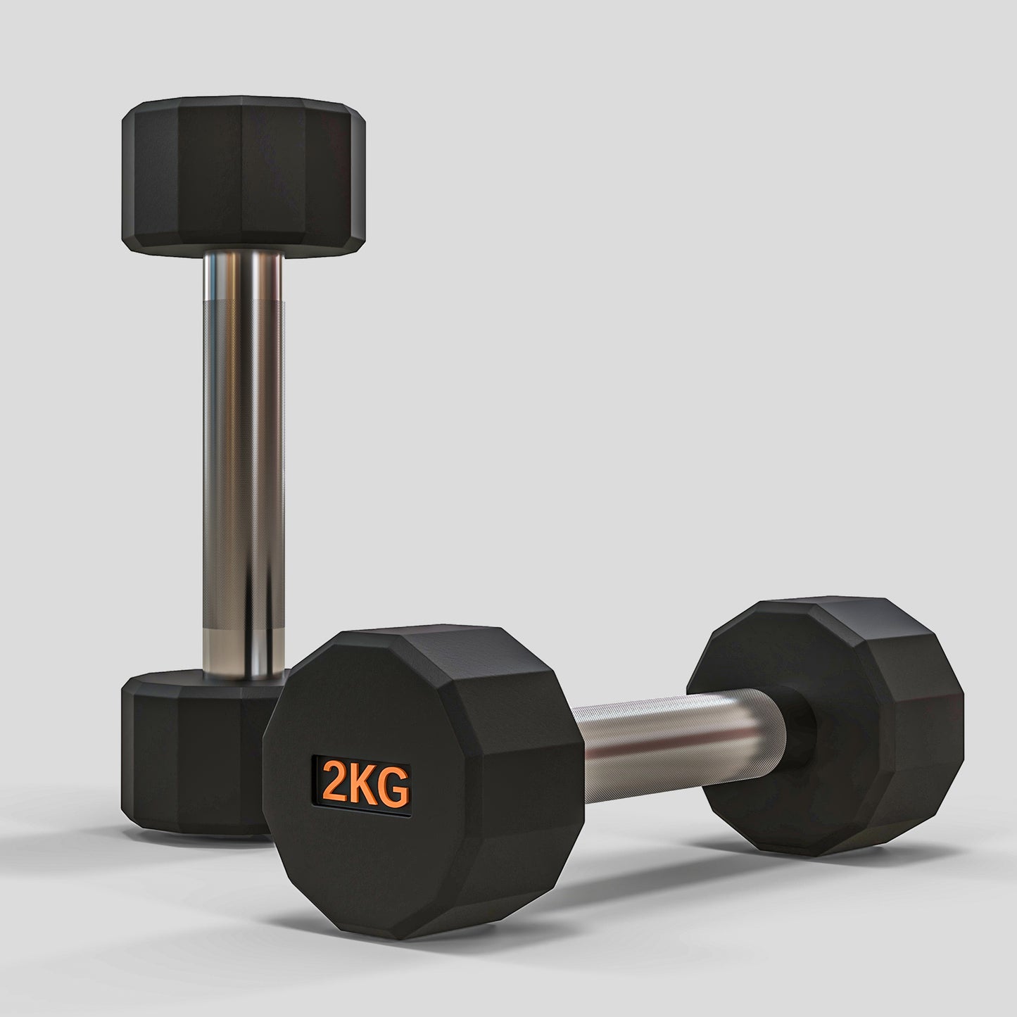 Dumbbells Weights Set with 12-Sided Shape and Non-Slip Grip for Men Women Home Gym Workout, 2 x 2kg
